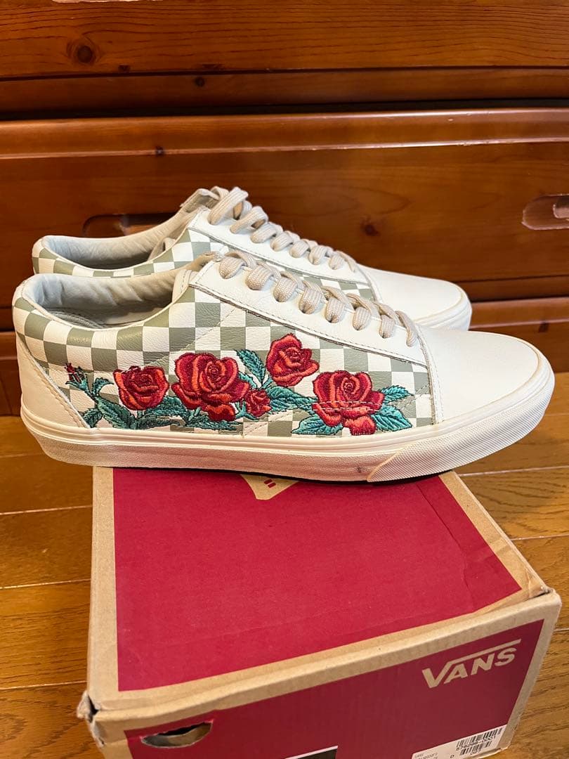 新品 vans old skool rose embroidery 29cm — image 3