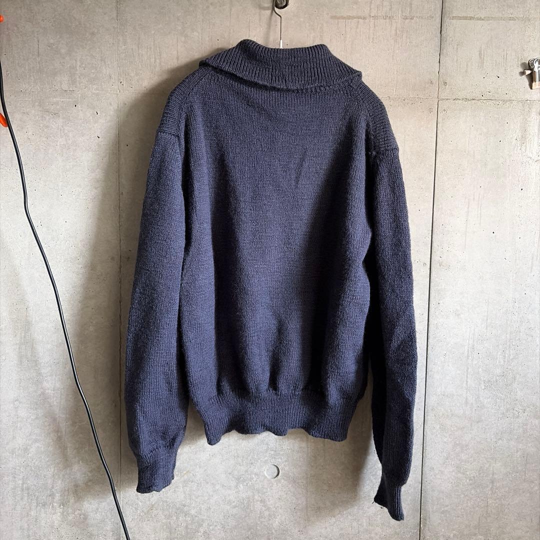AMOMENTO ネイビー ハーフジップニット M — image 3