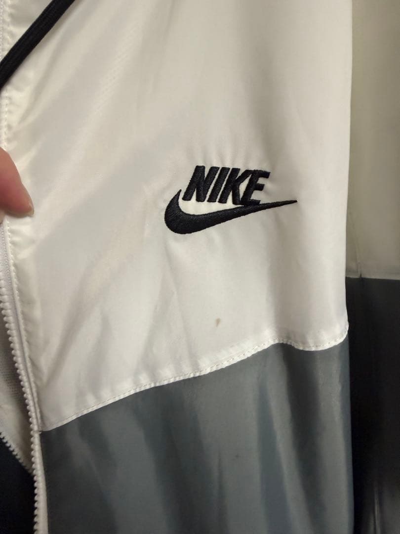 【HIRO様】 NIKE ナイロンジャケット ホワイト グレー — image 4