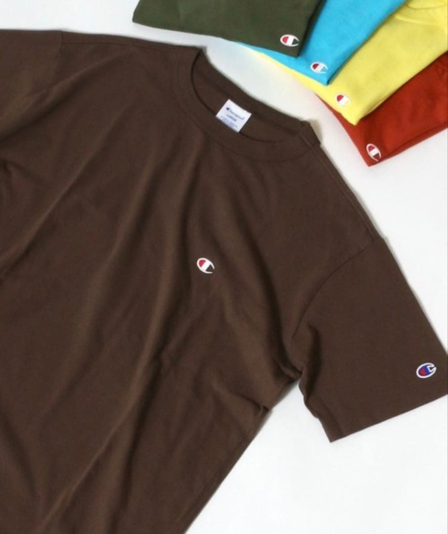 Champion/チャンピオン ワンポイント刺繍 無地Tシャツ タグ付き — image 2