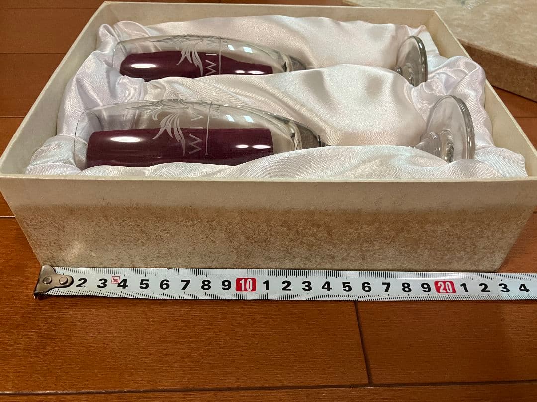 未使用WIWAHA BALIペアシャンパングラス フルートグラス コースター箱付 — image 2
