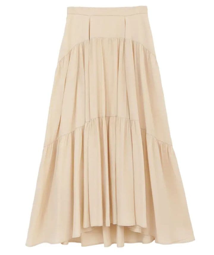 CLANE CURVE LINE TIERED SKIRT -定価￥22,000 — image 2