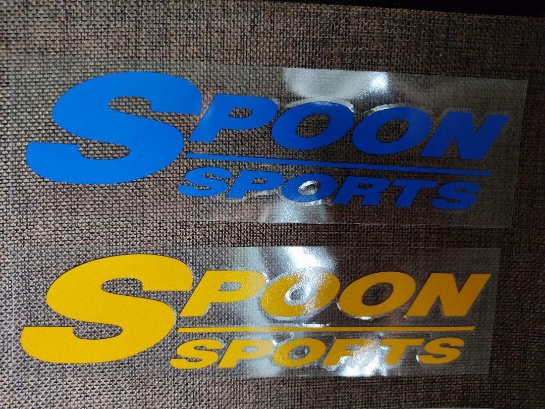 高耐候性！【全5色!】SPOON SPORTSステッカー(黑/青/灰/黄/赤) — image 3
