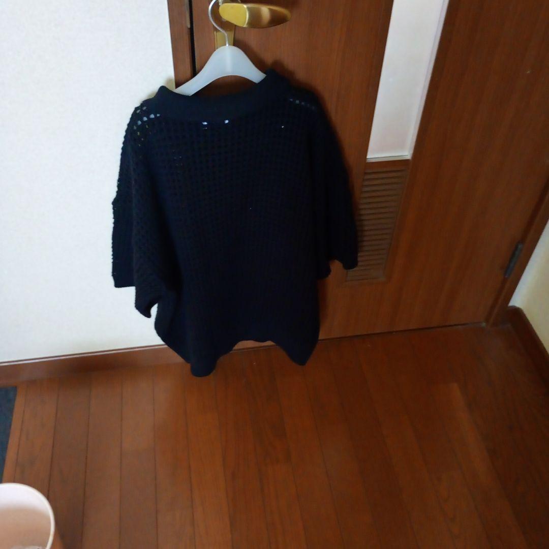 WEEKEND SEOUL メッシュ ポロニット ブラック半袖　韓国購入 — image 4