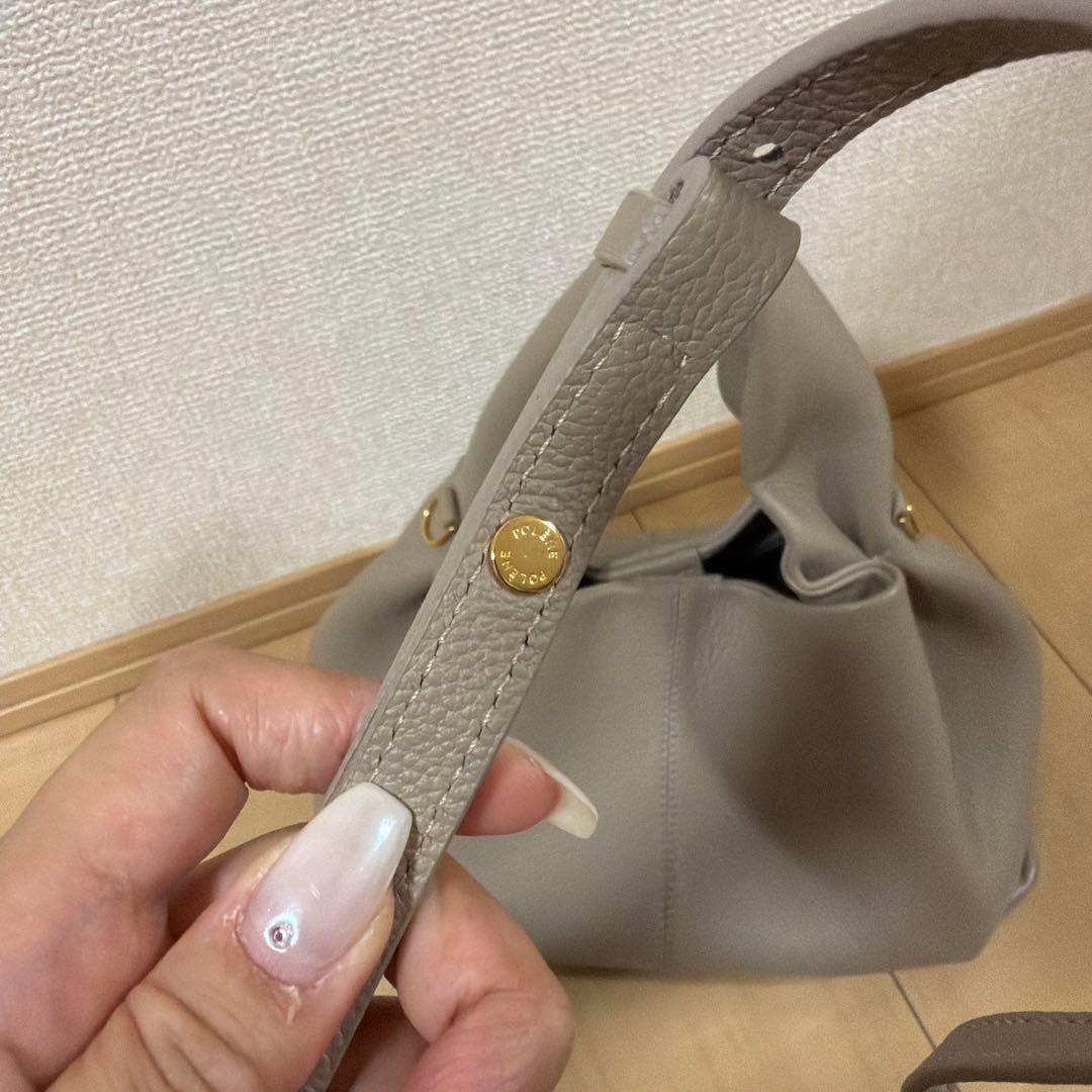 POLENE ポレーヌ　ハンドバッグ　餃子バッグ — image 4