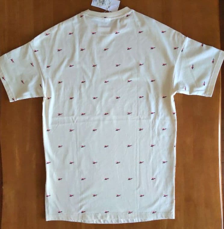 新品タグ付★Reebok リーボック★Tシャツ ロング丈 チュニック オフ白 — image 2