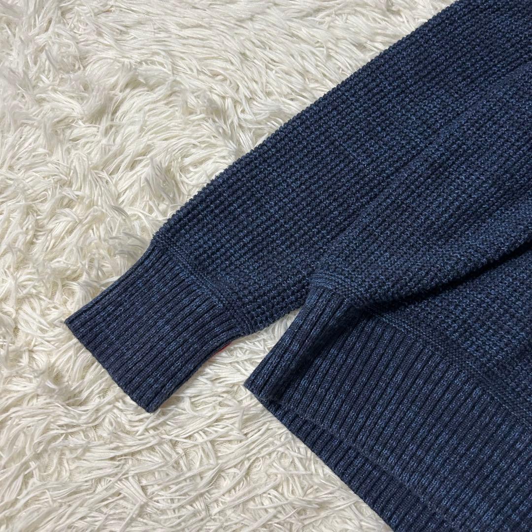 HILFIGER DENIM Vネックニットセーター ブルー L — image 5