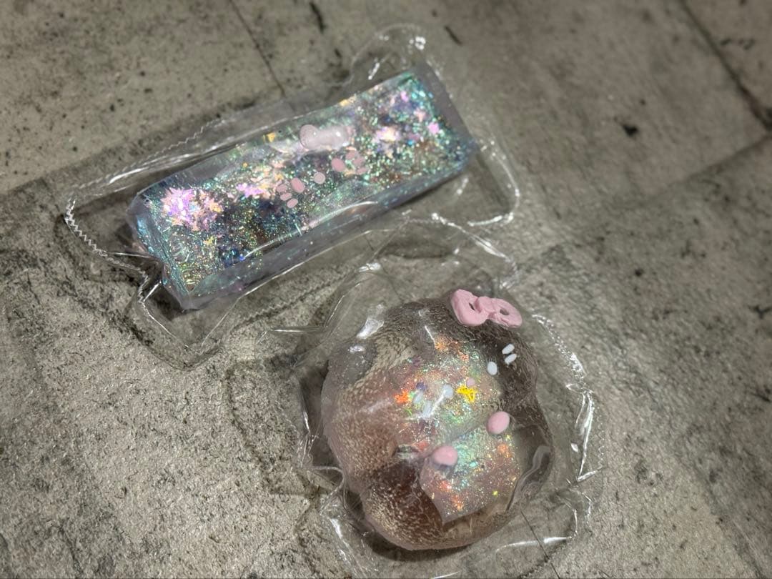 オイル　スクイーズ　キラキラ　白ネコ — image 2