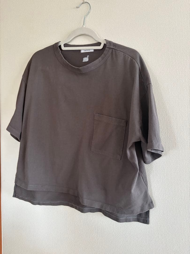 nop de nod半袖 Tシャツ ポケット付き グレー — image 2