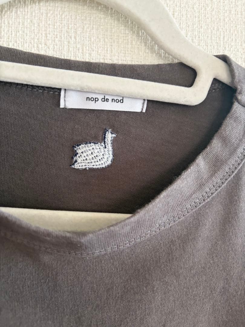 nop de nod半袖 Tシャツ ポケット付き グレー — image 4