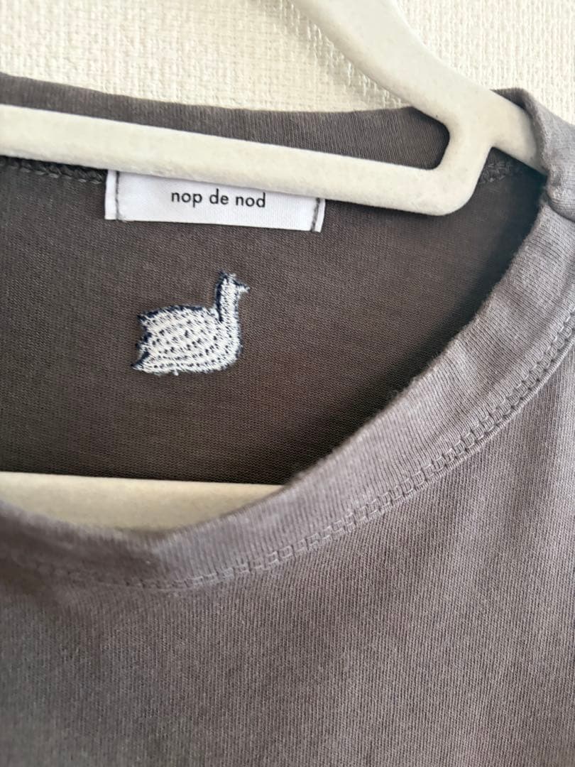 nop de nod半袖 Tシャツ ポケット付き グレー — image 5