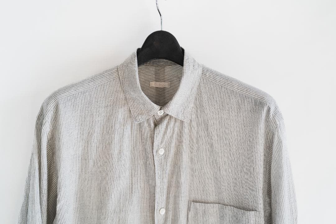COMOLI  KHADIコットン コモリシャツ STRIPE カディ — image 2