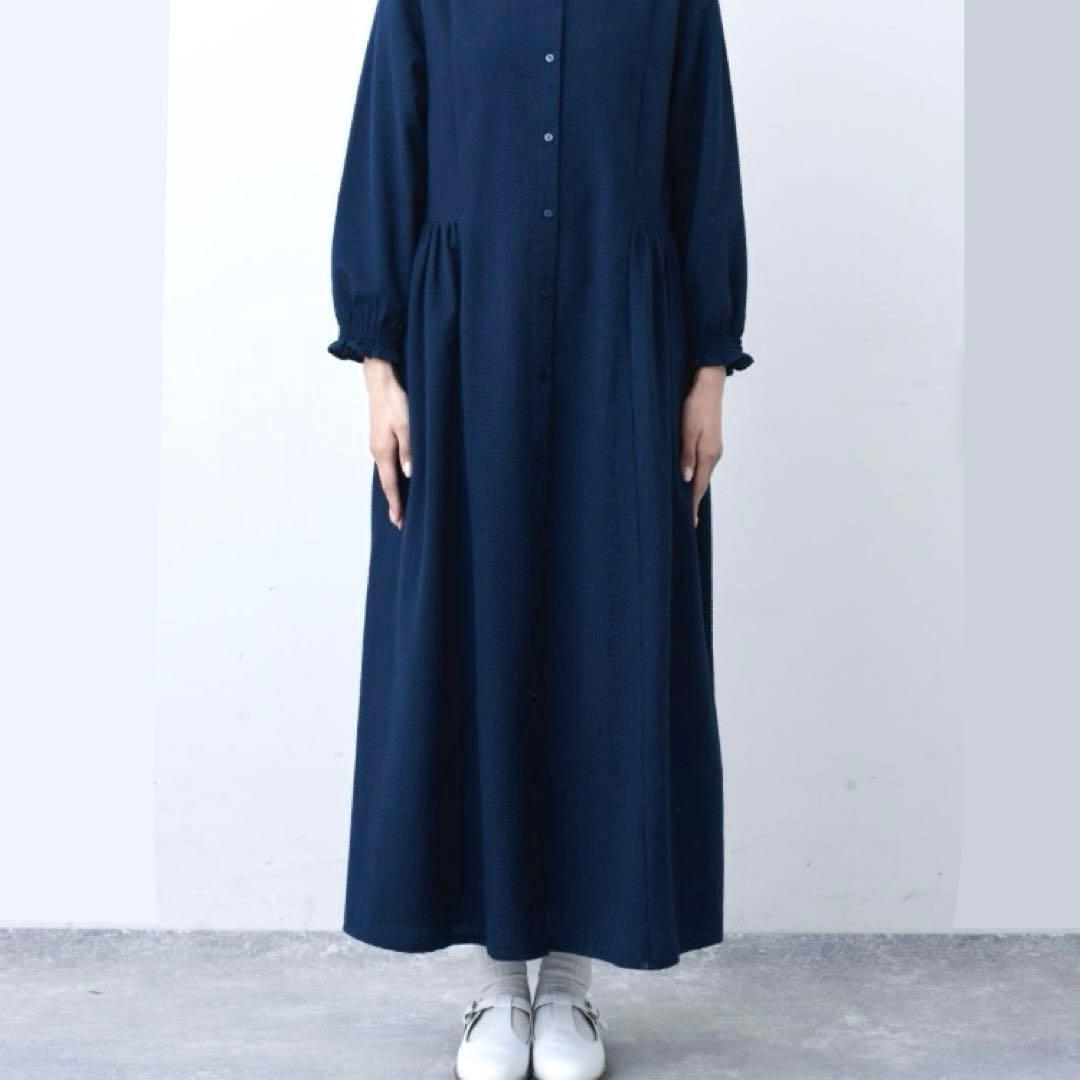 美品❣️ Live in comfort ことりっぷ コラボ ワンピース 紺 LL — image 2