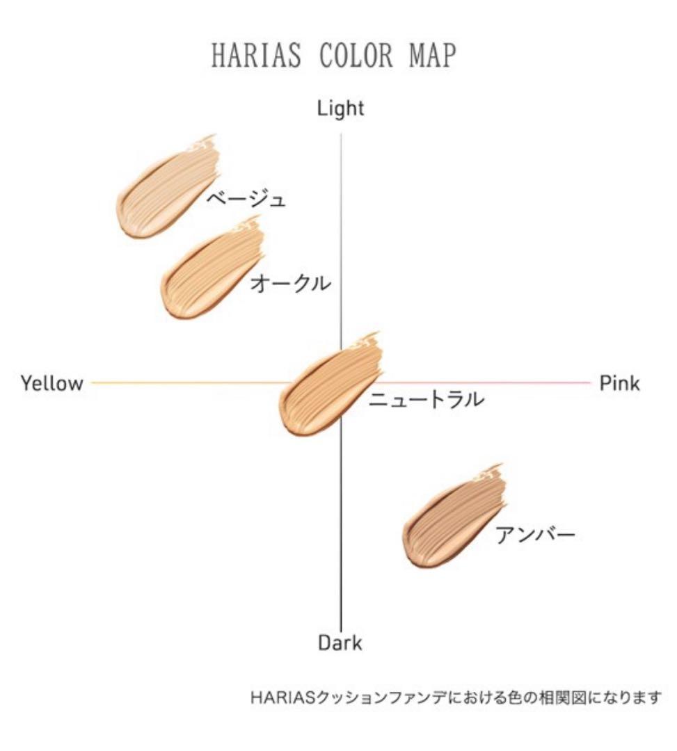 HARIASクッションファンデ オークル ケース入りセットパフ付き — image 5