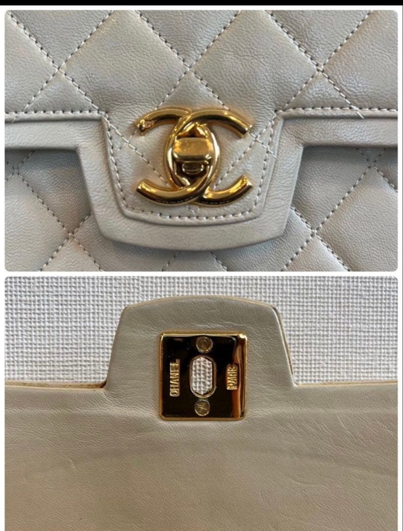 CHANEL マトラッセ チェーンショルダーバッグ　ベージュ — image 5