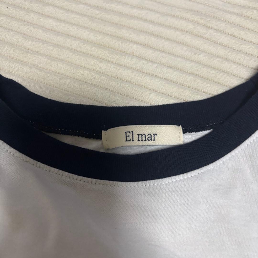 canal jean El mar バイカラーラグランロングTシャツ — image 5