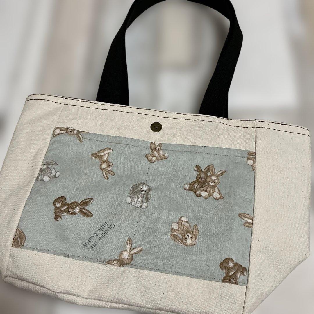 ココランド　猫柄サイドポケット付きトートバッグ　ハンドメイド — image 5