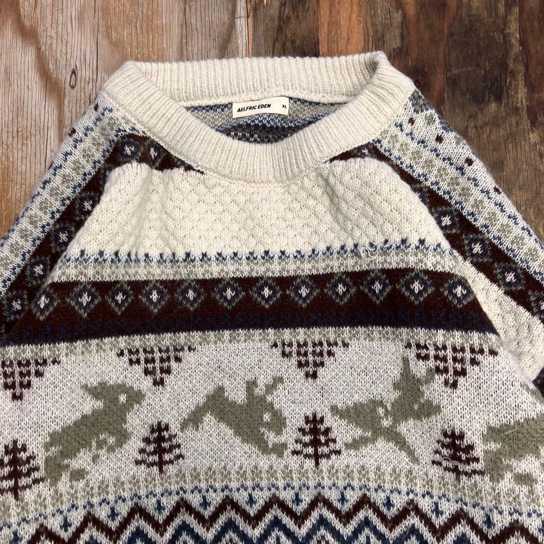 AELFRIC EDEN ノルディック ニットセーター 日本未入荷 スケート — image 3