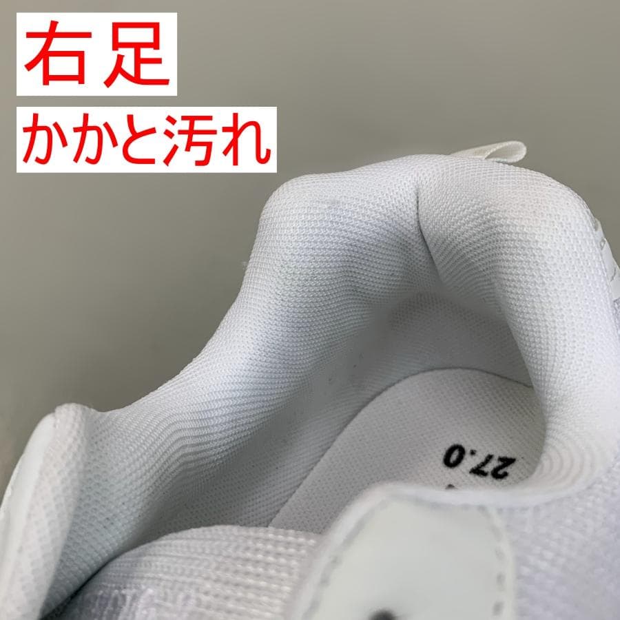 【27.0㎝】未使用 紳士 スニーカー 白 軽量 幅広 3E — image 4