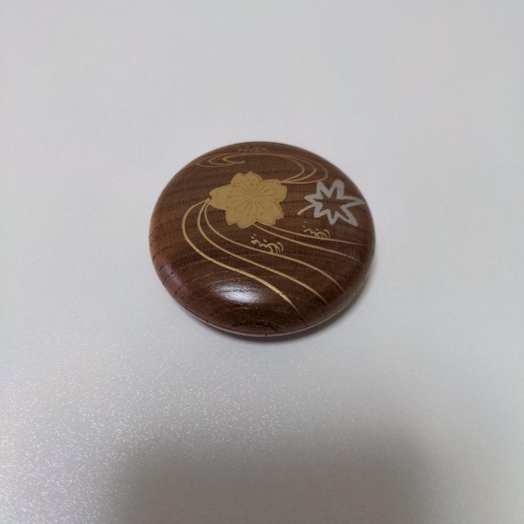 【新品】欅 香合 蒔絵 山中塗 茶道具 — image 2