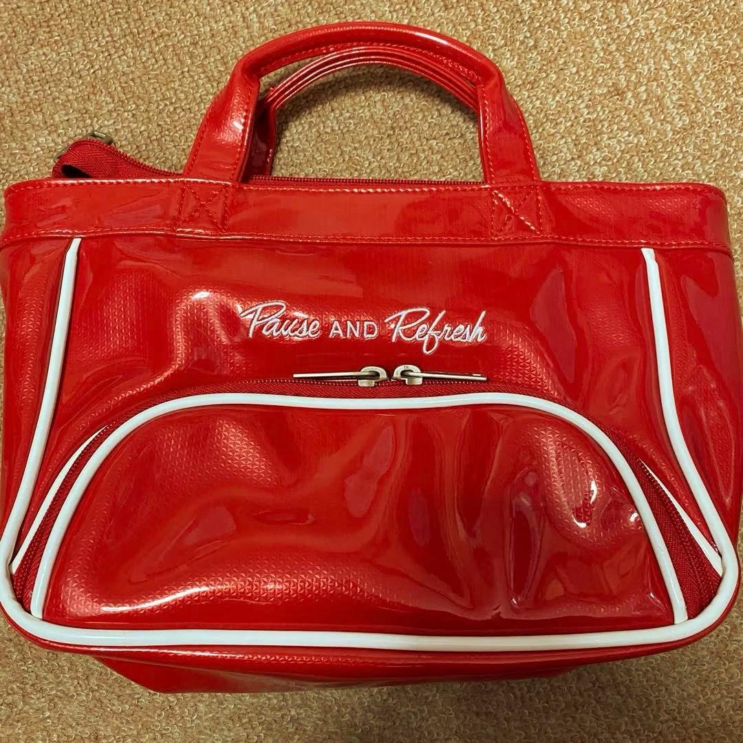 コカコーラ エナメルバッグ 保冷ポケットあり — image 3