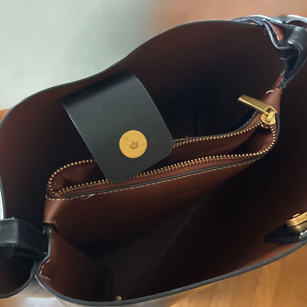 ZARA ブラック　バッグ　ショルダー — image 2