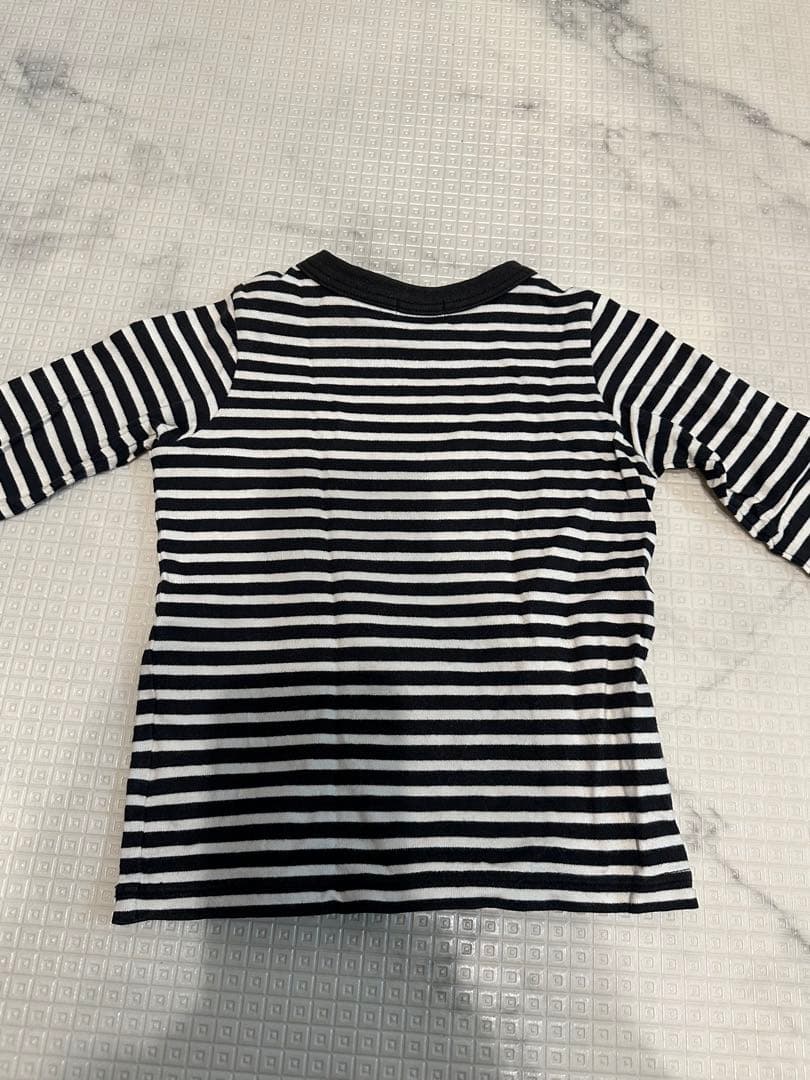 DOUBLE.B 長袖ストライプTシャツ 80 — image 5