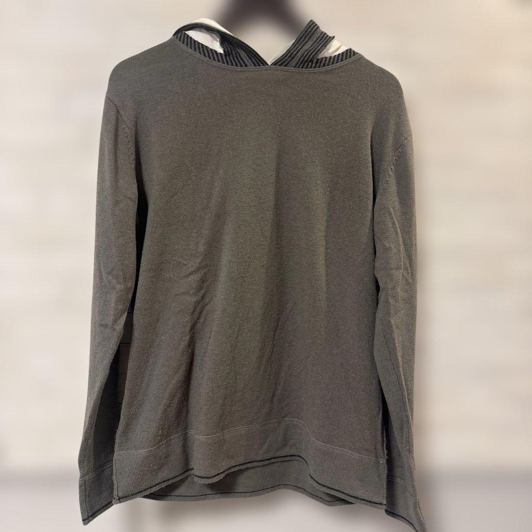 値引き‼️EMPORIO ARMANI ニットパーカー グレー　XL — image 4