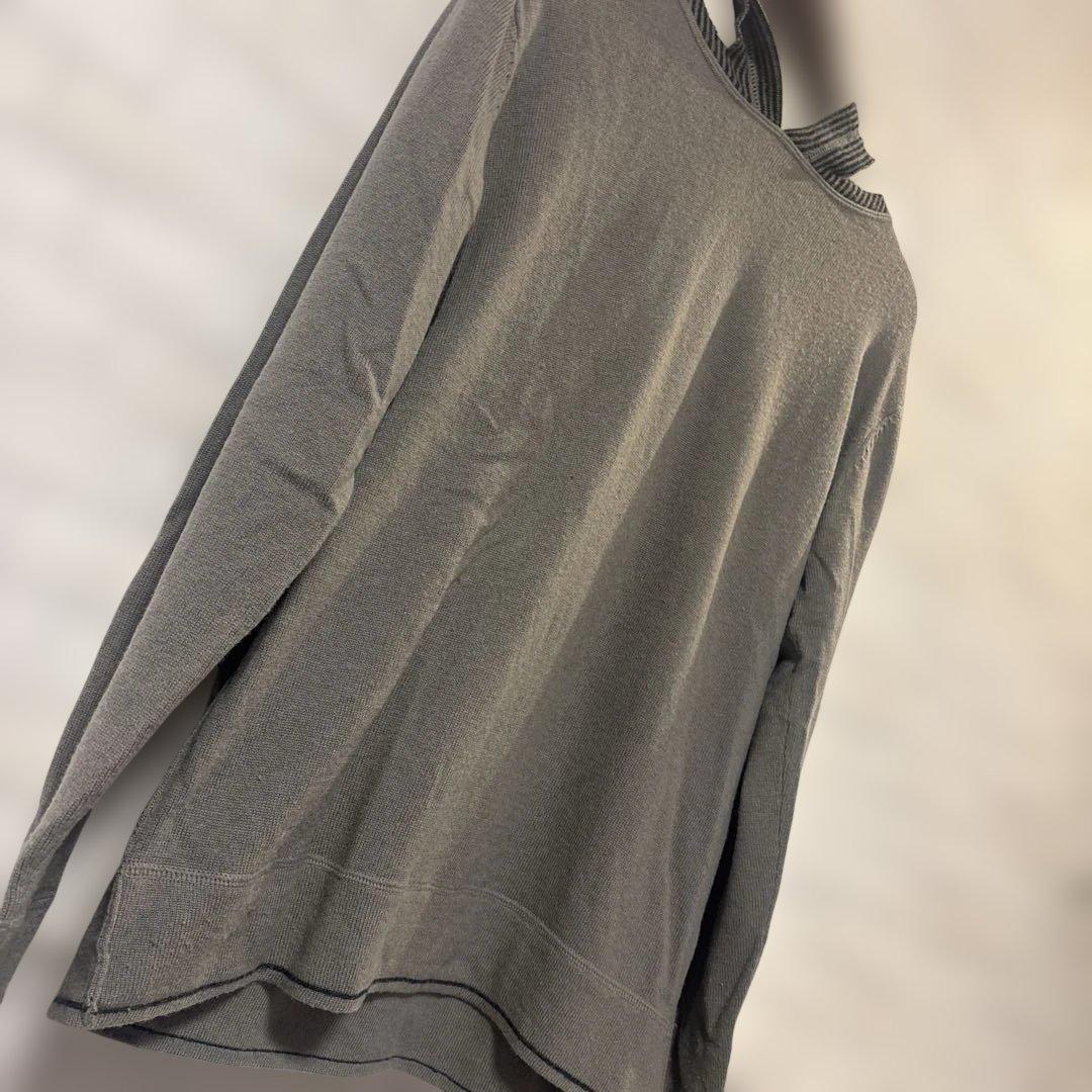 値引き‼️EMPORIO ARMANI ニットパーカー グレー　XL — image 5