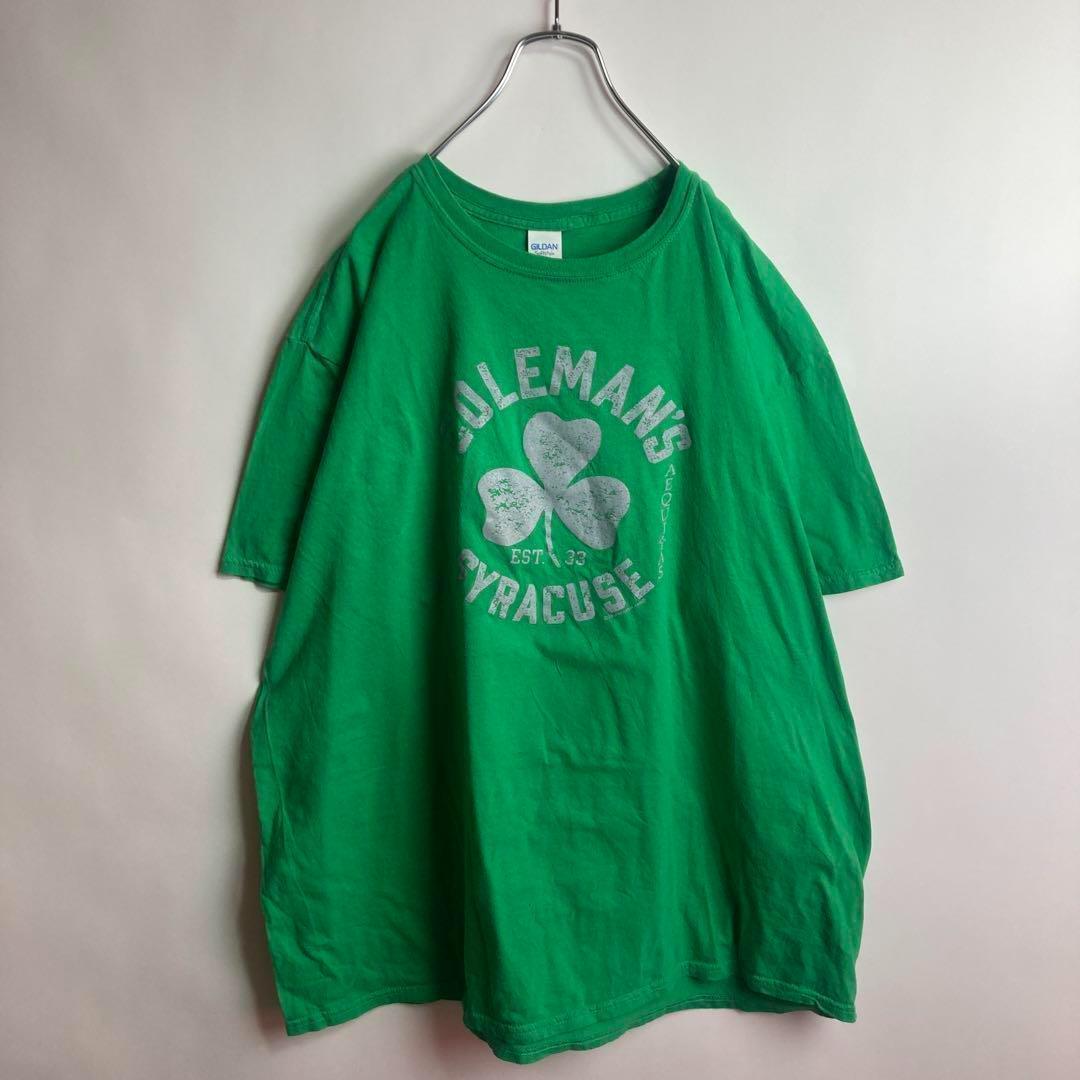 【c074】Tシャツ プリント サークルロゴ ゆるだぼ アースカラー 古着 — image 2