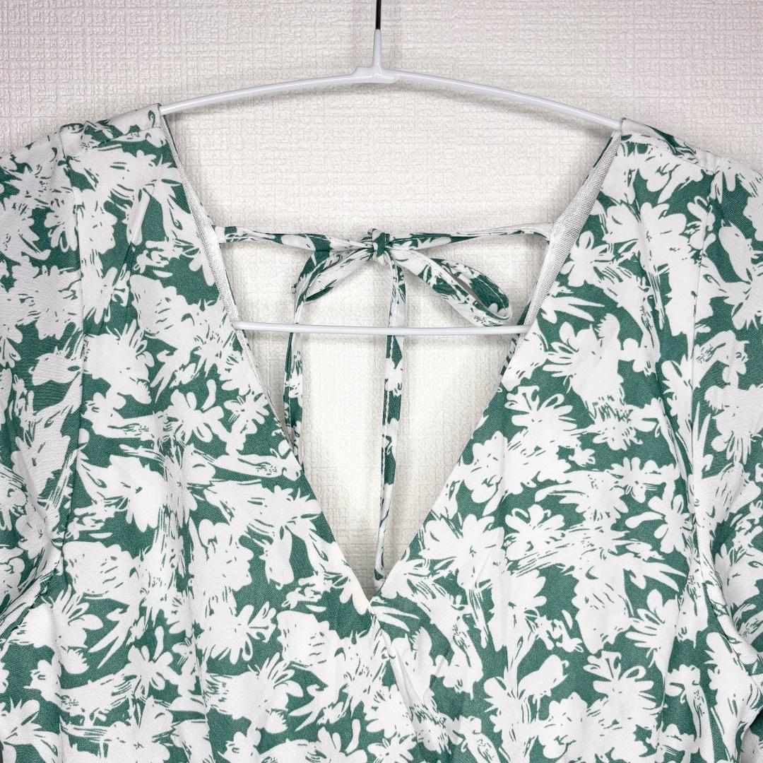 fifth　フィフス　花柄　カシュクール　ワンピース　グリーン　Fサイズ — image 5