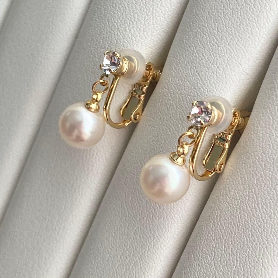 あこや真珠 イヤリング Akoya Pearl M974 — image 4