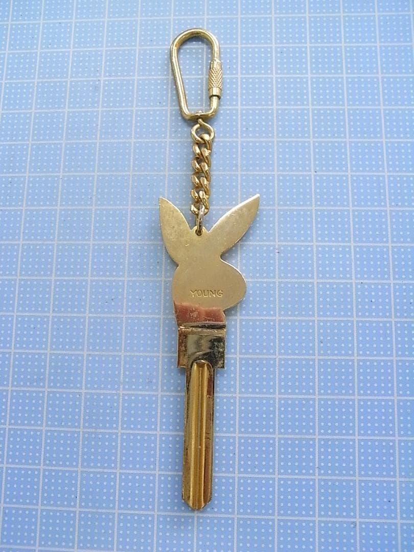 昭和レトロ プレイボーイ ブランクキー キーホルダー — image 4