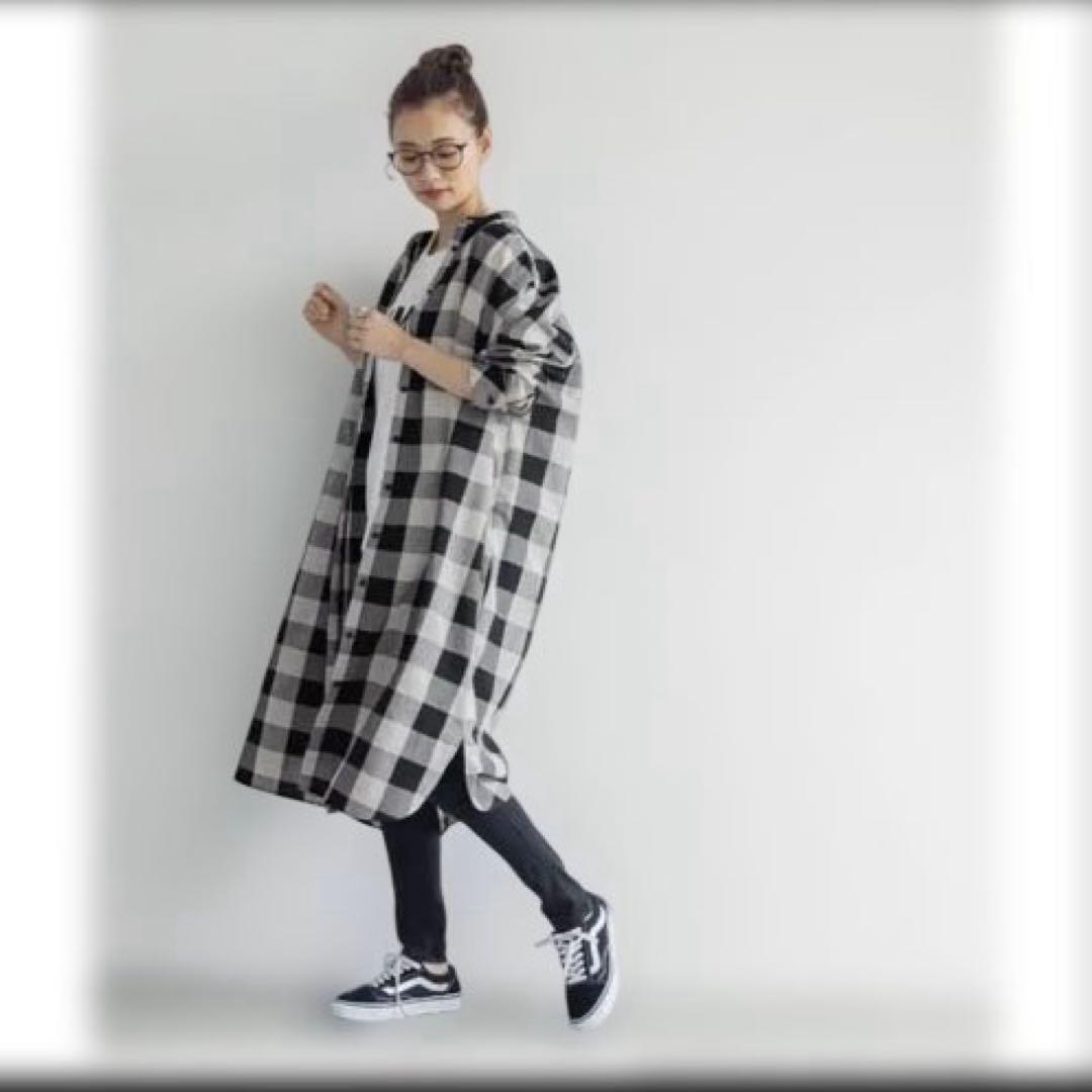 coca ブロックチェック柄シャツワンピース — image 2