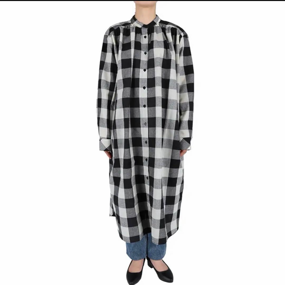 coca ブロックチェック柄シャツワンピース — image 4