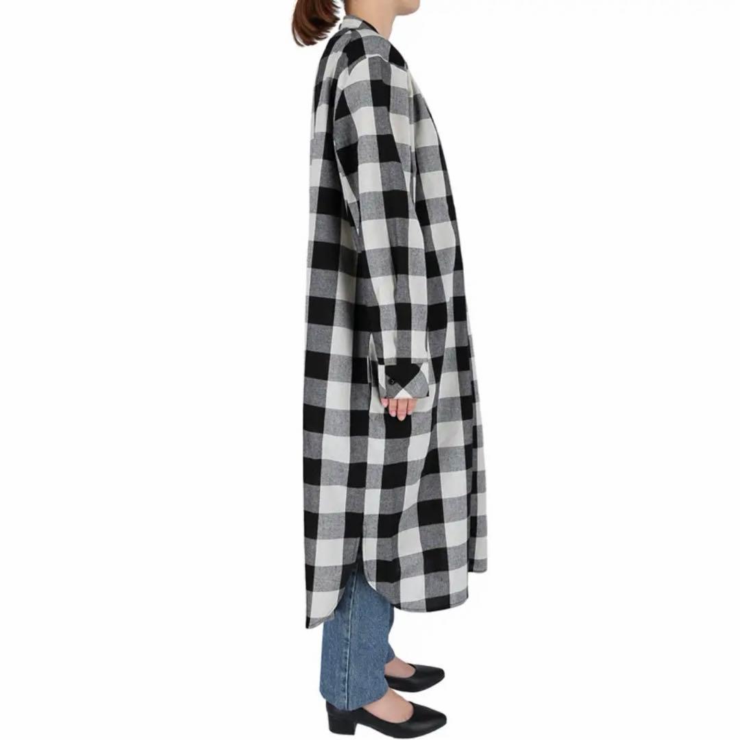 coca ブロックチェック柄シャツワンピース — image 5