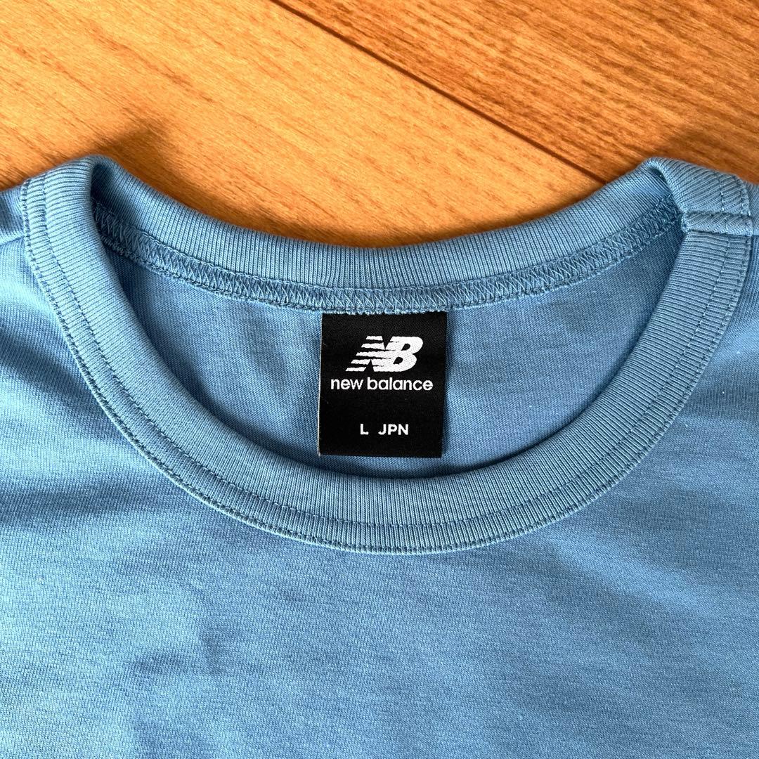 New Balance シューワッペンロングスリーブTシャツ(ブルー)レディース — image 3
