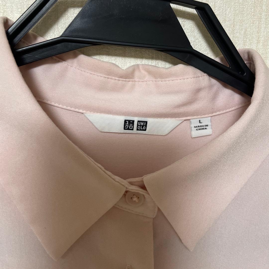 UNIQLO ピンク 長袖シャツ Lサイズ — image 2