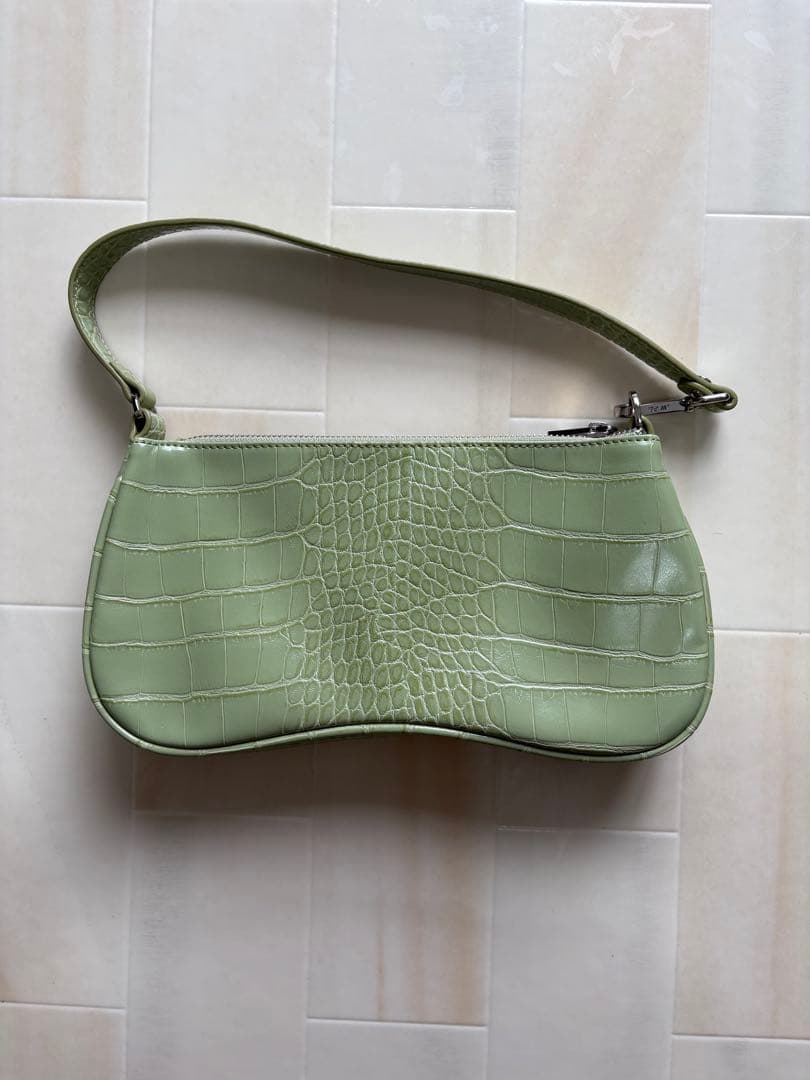新品✨JW PEI クロコダイル風グリーンハンドバッグ — image 2