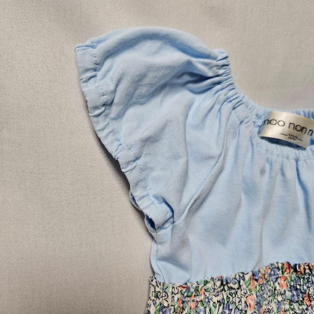 moo non non ワンピース 100cm 花柄 綿100% コットン — image 5