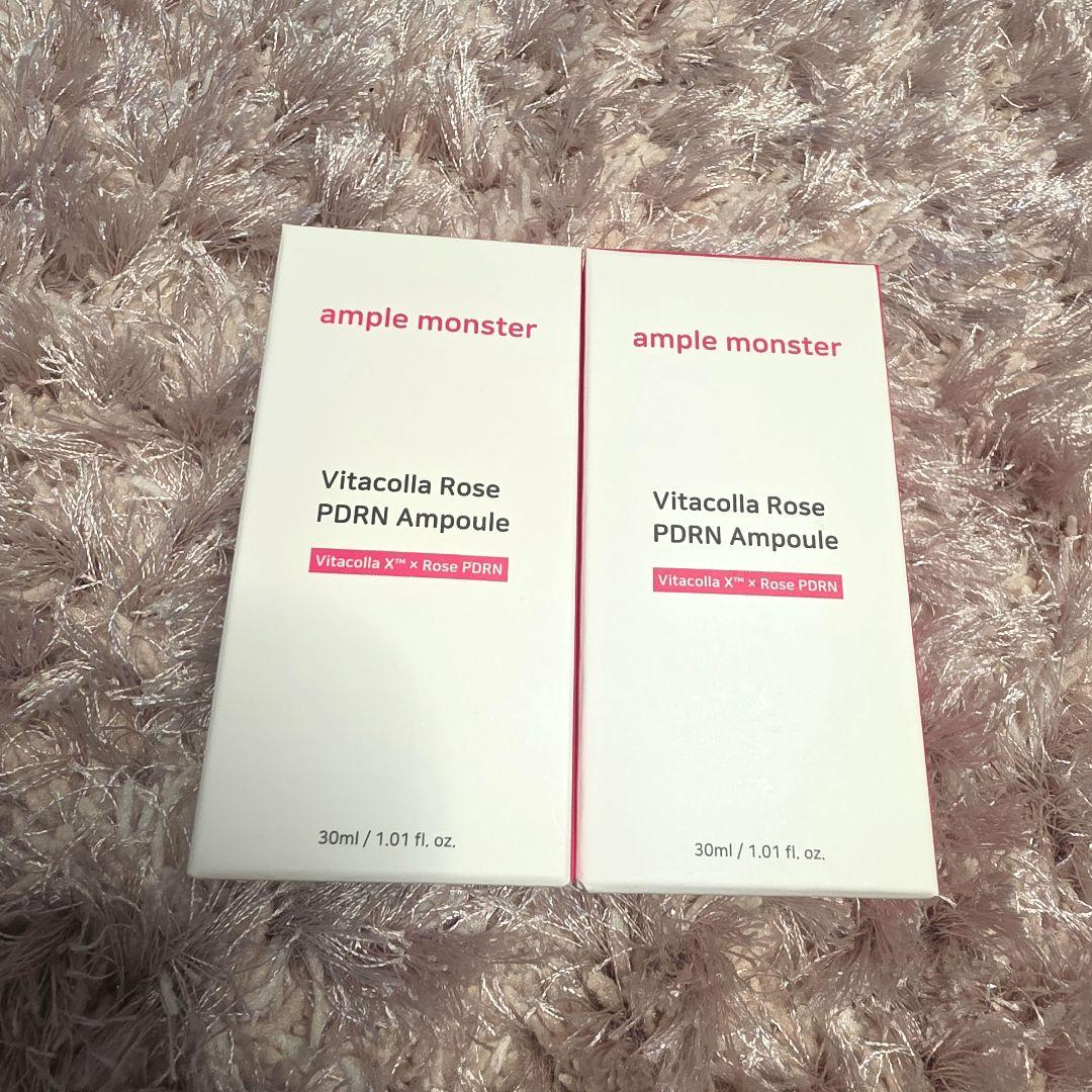 新品☆ample monster ビタコラローズPDRNアンプル 30ml×2本 — image 2