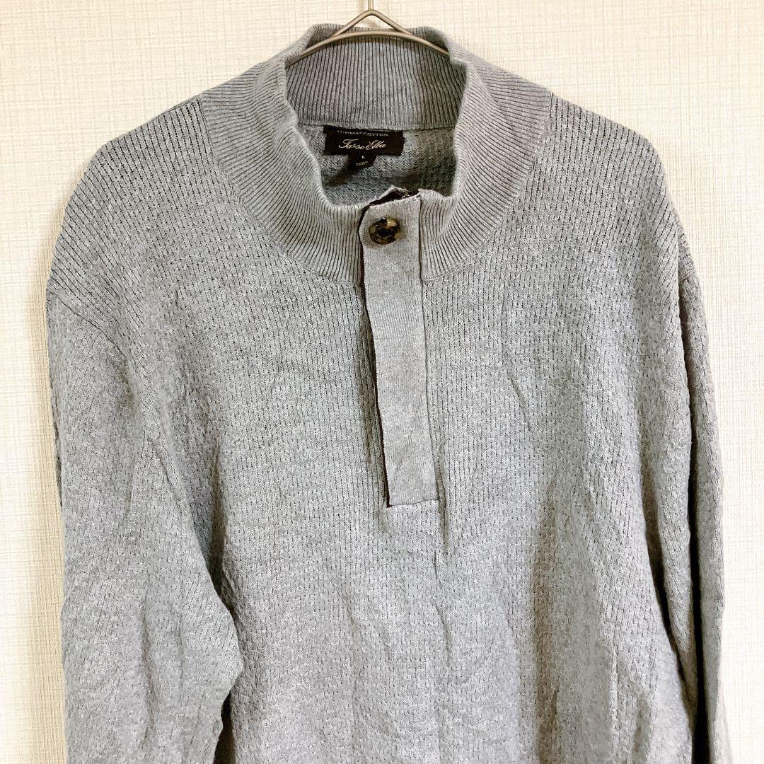 海外古着✨Tasso Elba【L】グレー セーター メンズ — image 4
