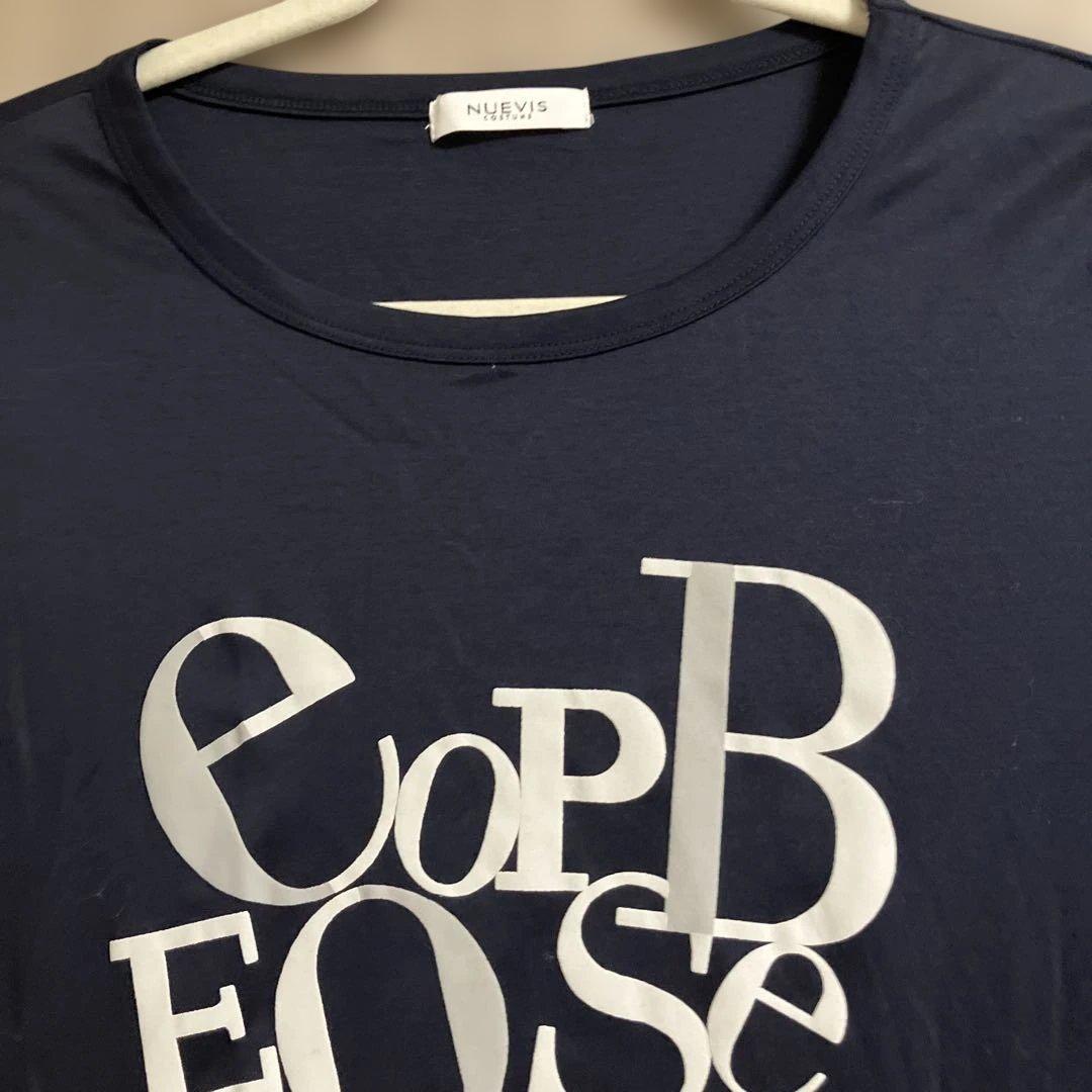値下げします‼️NUEVIS ネイビー 長袖Tシャツ グラフィックプリント — image 2
