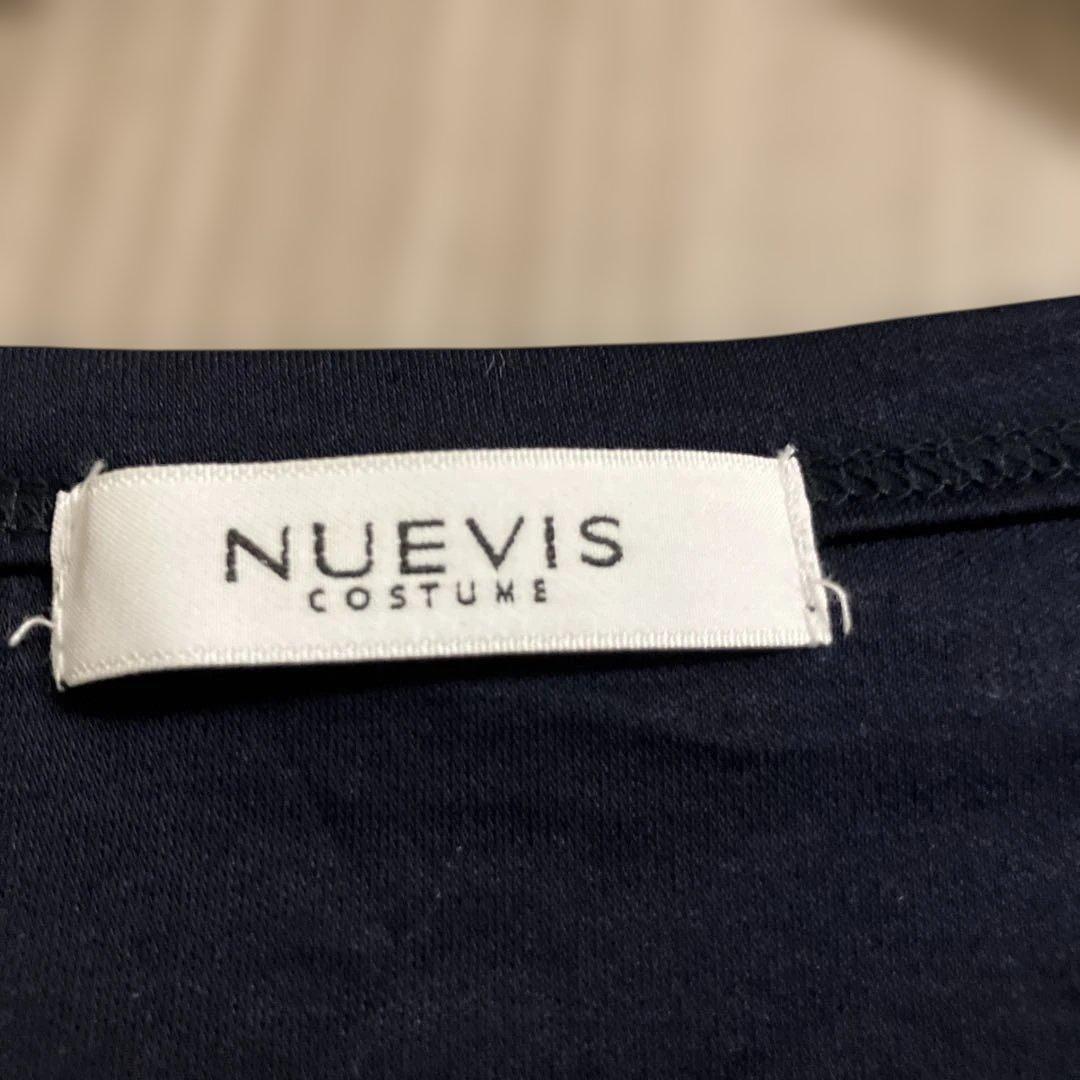 値下げします‼️NUEVIS ネイビー 長袖Tシャツ グラフィックプリント — image 5