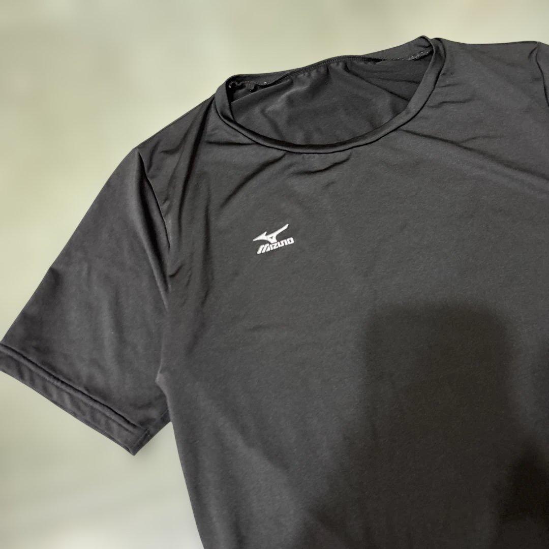 Mizuno 半袖 Tシャツ 黒 ストレッチ レディース L スポーツ — image 2