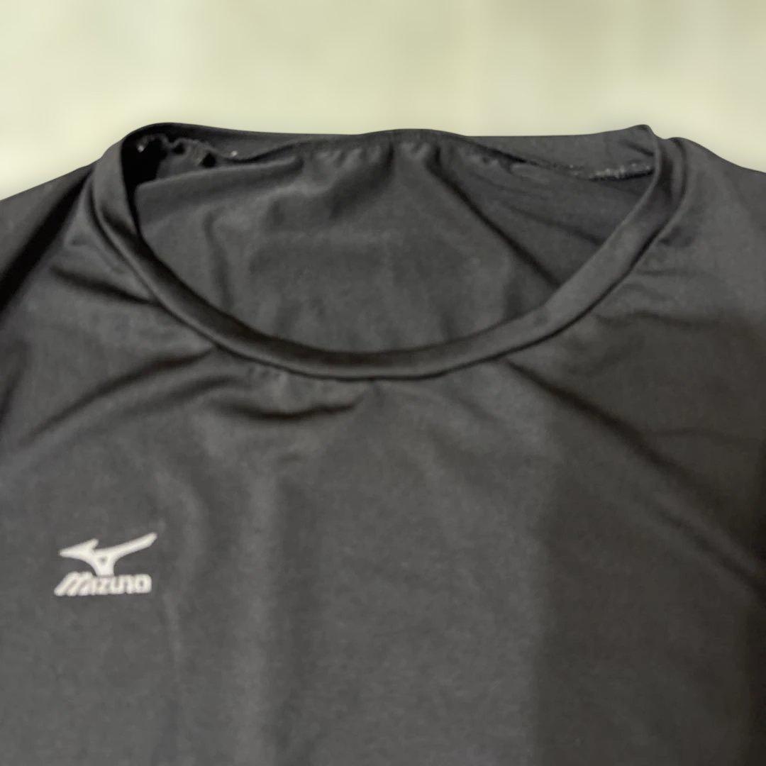 Mizuno 半袖 Tシャツ 黒 ストレッチ レディース L スポーツ — image 3