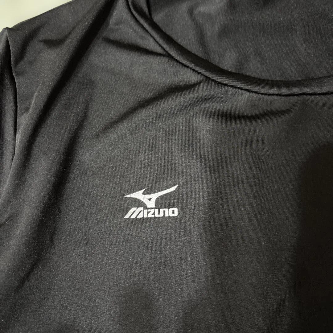 Mizuno 半袖 Tシャツ 黒 ストレッチ レディース L スポーツ — image 4