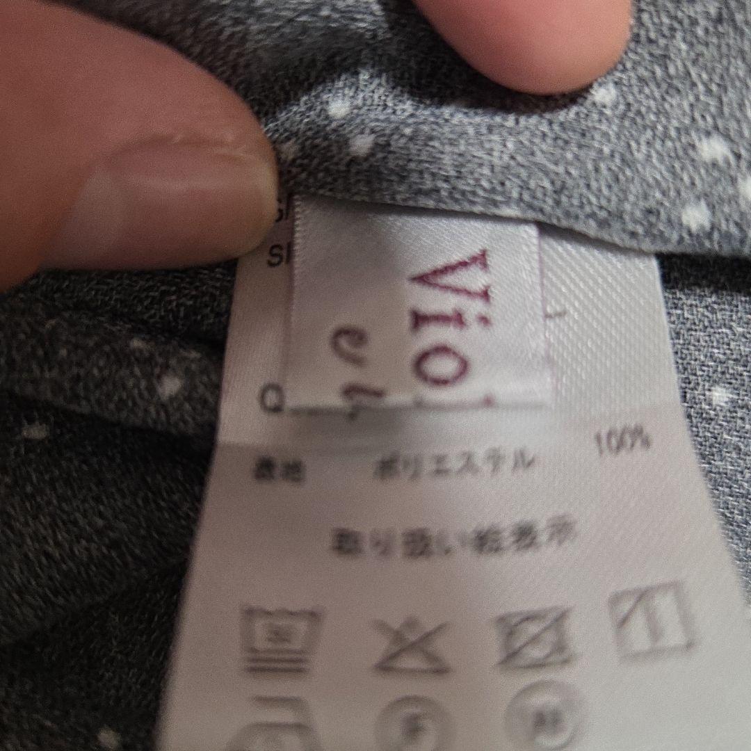 viola ドット柄 半袖ブラウス ブラック 3L — image 4