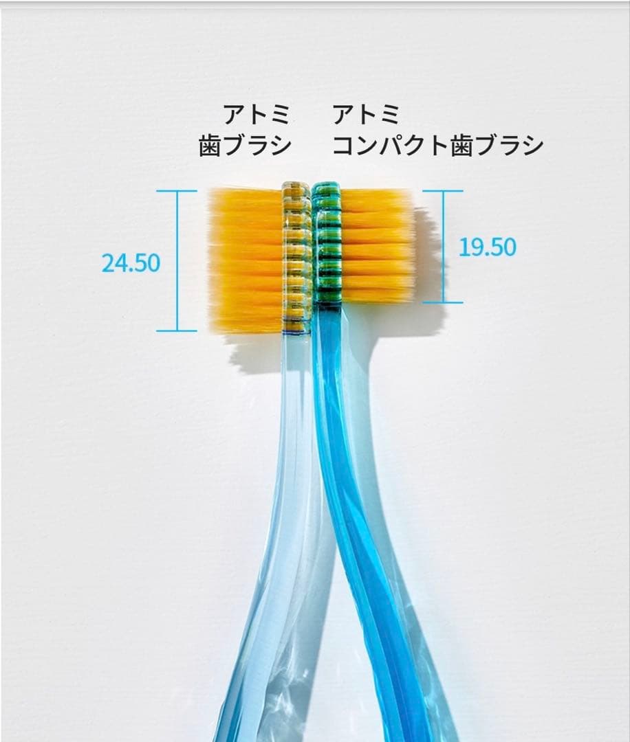 アトミコンパクト歯ブラシ8本 匿名発送　即購入可能 — image 4