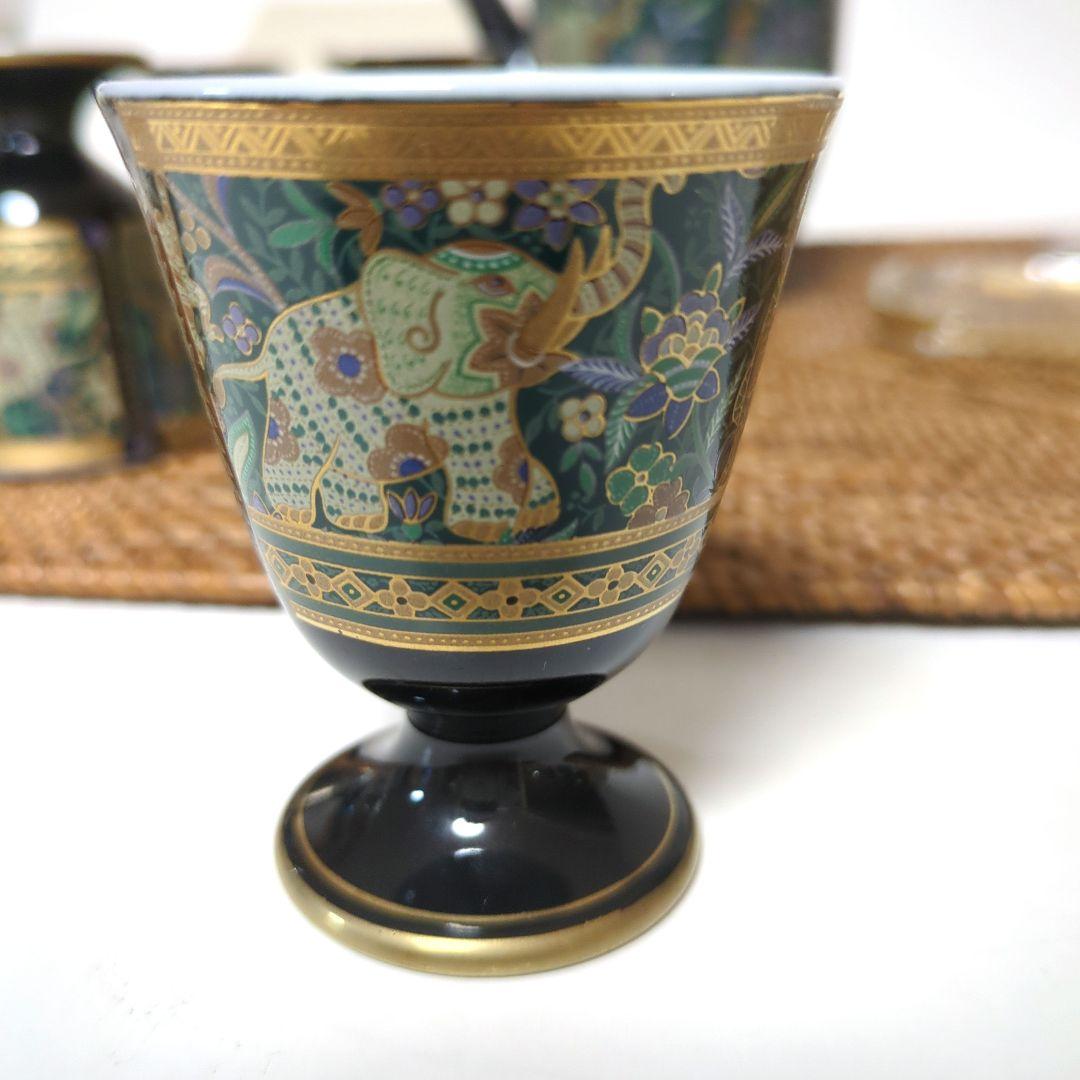 Eclectique kaikaiエクレクティックカイカイ　象更紗　酒器セット — image 4